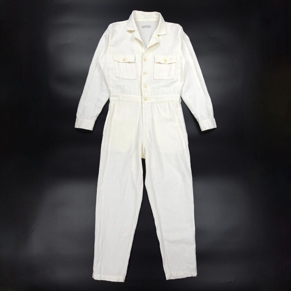 OUTERKNOWN S.E.A. Jumpsuit Linen Coverall 90s Y2k Workwear Beachy Boho Minimal